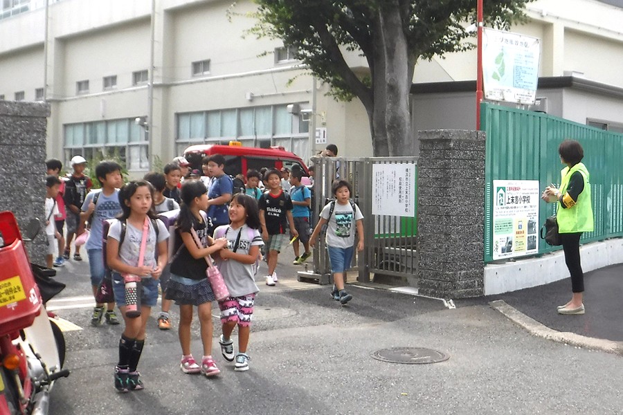 子供安全の日のパトロール